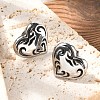 316 Surgical Stainless Steel Stud Earrings EJEW-R022-02AS-1