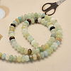 1 Strand Rondelle Natural Flower Amazonite Beads Strands G-PA0001-66-6