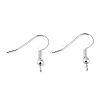 Brass Earring Hooks KK-H258-06B-S-2
