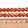 Baking Paint Transparent Glass Beads Strands LS-DGLA-A035-T8mm-A04-5