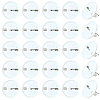 80Pcs Plastic Brooch Base Settings KY-SC0002-39A-1