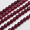 Natural Malaysia Jade Bead Strands G-A147-8mm-A09-3