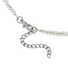 Acrylic and Glass Seed Heart Beaded Stretch Bracelet & Pendant Necklace SJEW-JS01282-4