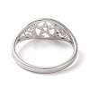 Pentacle with Sailor's Knot Finger Ring RJEW-P037-01P-3