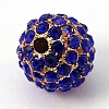 Alloy Rhinestone Beads RB-A034-10mm-A05G-2