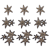 9Pcs 3 Styles Star Polyester Embroidery Appliques PATC-GA0001-51-1