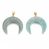 Natural Amazonite Pendants G-N326-110-2