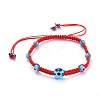 Adjustable Nylon Thread Braided Bead Bracelets BJEW-JB05292-01-1