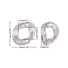 Transparent Acrylic Linkings Rings LS-PACR-N010-038A-01-3