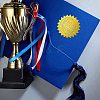 34 Sheets Honor Roll Self Adhesive Gold Foil Embossed Stickers DIY-WH0509-043-5