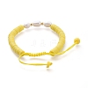 Adjustable Nylon Thread Braided Bead Bracelets BJEW-JB05124-01-3