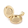 Brass Micro Pave Cubic Zirconia Locket Pendants KK-A161-38A-G-3