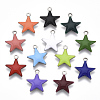 201 Stainless Steel Enamel Charms X-STAS-N088-14-1