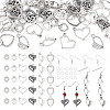 DIY Heart Earring Making Kit DIY-TA0005-40-1