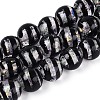 Handmade Foil Glass Beads Strands FOIL-N033-05A-1
