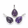 Natural Agate Pendants G-L512-C27-1