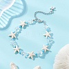 Synthetic Turquoise & Opalite & Glass Seed Bead Bracelets for Women BJEW-JB13228-4