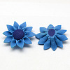 Handmade Polymer Clay 3D Flower Sunflower Beads CLAY-Q207-30mm-M-2