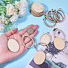 60Pcs 2 Styles DIY Handmade Geometric Wood Chips WOOD-CA0001-81C-3
