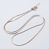 925 Sterling Silver Chain Necklaces STER-F039-15RG-1