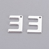 201 Stainless Steel Charms STAS-L232-007E-2