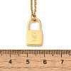 304 Stainless Steel Rolo Chain Pendant Necklaces NJEW-S444-01G-19-3
