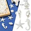 250G Marine Theme ABS Plastic Imitation Pearl Beads OACR-CJ0002-35-2