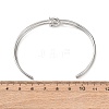 304 Stainless Steel Double Layers Cuff Bangles for Women BJEW-Z165-01P-5