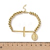 304 Stainless Steel Beaded Bracelets for Women LS-BJEW-Z133-02G-3
