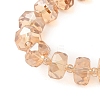 Transparent Electroplate Glass Beads Strands EGLA-P062-01A-PL02-3