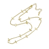 Rack Plating Brass Twisted Chain Necklaces for Women NJEW-K382-15B-G-1