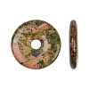 Natural Unakite Pendants G-C220-F01-30mm-4