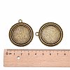 Vintage Tibetan Style Alloy Pendant Cabochon Bezel Settings X-TIBEP-M018-139AB-NF-3