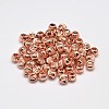 Rack Plating and Vacuum Plating Brass Corrugated Round Spacer Beads KK-I600-6mm-RG-RS-2