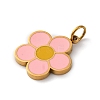 316 Surgical Stainless Steel Enamel Pendants STAS-K258-40A-G-2