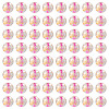 100Pcs Crackle Transparent Glass Beads GLAA-TADJ0001-12I-2