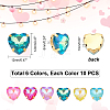 60Pcs 6 Colors Sew on Rhinestone GLAA-DC0001-05-2