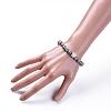 Natural Netstone Beads Stretch Bracelets BJEW-JB04978-05-4