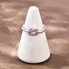 Brass Micro Pave Cubic Zirconia Finger Rings RJEW-C153-01P-03-1