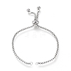Tarnish Resistant Adjustable 304 Stainless Steel Slider Bracelet/Bolo Bracelets Making LS-STAS-I153-02P-1