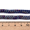 AB Color Plated Opaque Glass Beads Strands GLAA-T026-3x6mm-P09-4