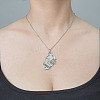 201 Stainless Steel Hollow Skull Pendant Necklace NJEW-OY002-15-2