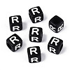 Initial Acrylic Horizontal Hole Beads OACR-ZX006-35R-1