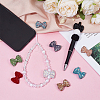 9Pcs 9 Colors Rhinestone Clay Pave Beads RB-PH0001-73-4