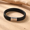 Braided Leather Cord Bracelets BJEW-I200-08-7