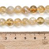 Heated Natural Citrine Beads Strands G-C293-A03-8mm-5