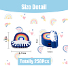 250pcs 10 Colors Handmade Polymer Clay Beads CLAY-DC0001-02-2