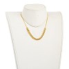 Men's Aluminum & Brass Cuban Link Chain Necklaces NJEW-JN03036-5