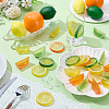 22Pcs 3 Styles Plastic Simulated Lemon DJEW-AR0001-15C-4