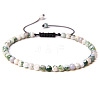 4mm Natural Tree Agate Beaded Braided Bracelets SY1950-24-1